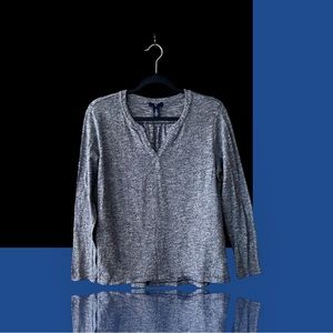 Gap Heather Grey Soft Cotton Top